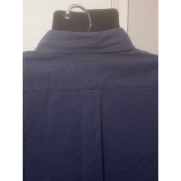 Ralph Lauren Mens Short Sleeve Button Down Shirt Navy Blue 2XB 2XLT Cotton - Picture 8 of 13